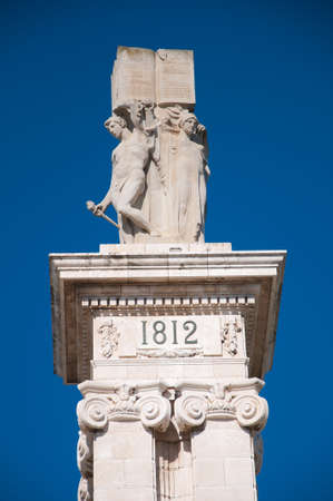Commemoration of the first Spanish constitution, promulgated in Cadiz. March 19, 1812の写真素材