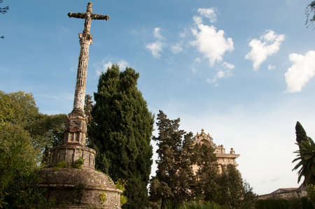cruzeiro in the hermitage of Carthusian of Sherryの写真素材