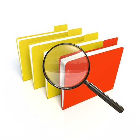 Search of data. Isolated 3Dの写真素材
