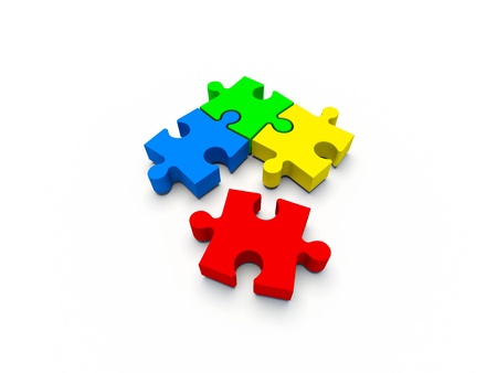 puzzle without one pieceの写真素材