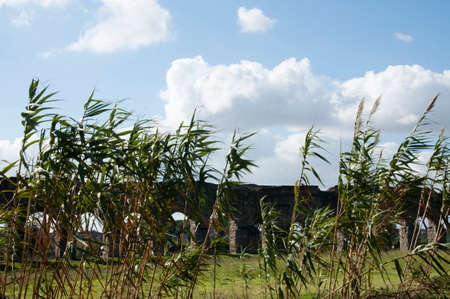 Park username aqueducts in a spring day.no private property no copyrightの写真素材