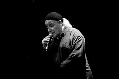 famous organ player during a play at the theater Valleyのeditorial素材