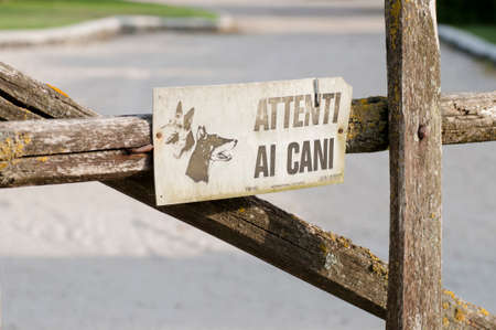 Beware of the Dogの写真素材