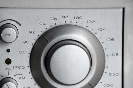 knob to tune in your favorite radio station.の写真素材
