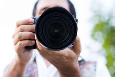 man while photographer