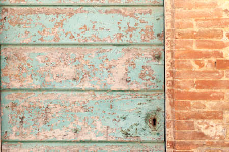 closeup of an ancient wooden doorの写真素材