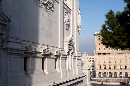 panoramic view from Altare della Patria of the Roman Forum.
