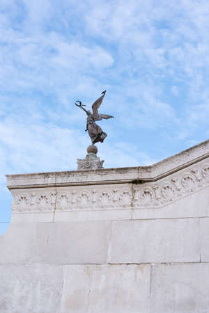 Statue Winged Victory the Altare della Patria.の写真素材