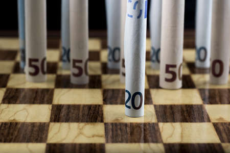 caught in a trap, encircled in the game as in business.