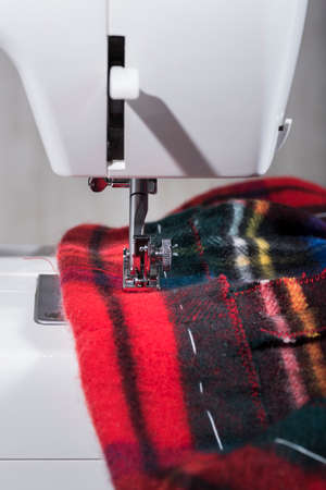 view of a tailored suit from a tailor in his studio.の写真素材