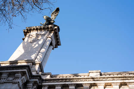 Winged Victory, photographed from the bottom of the river Tiber.の写真素材