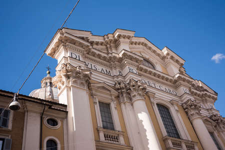 Via del Corso is a main street in the historic center of Rome.の写真素材