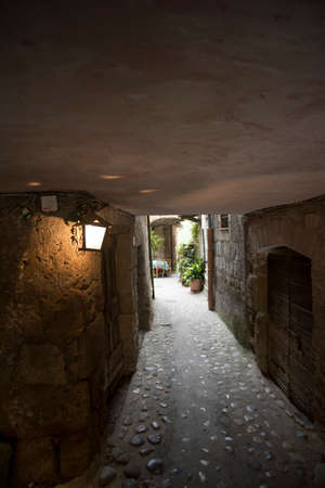 architectural details of a medieval village near Viterbo