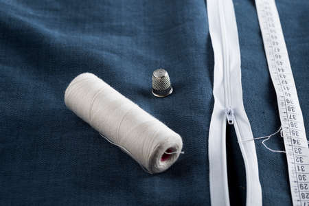 view of a tailored suit from a tailor in his studio