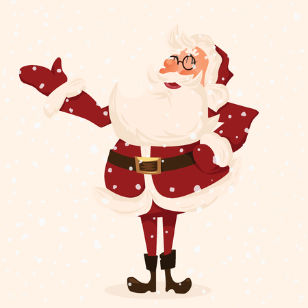 Santa character  Cartoon vector illustration のイラスト素材