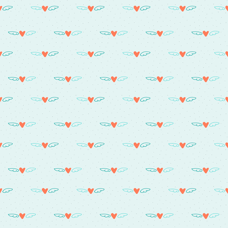 Hearts seamless patternのイラスト素材