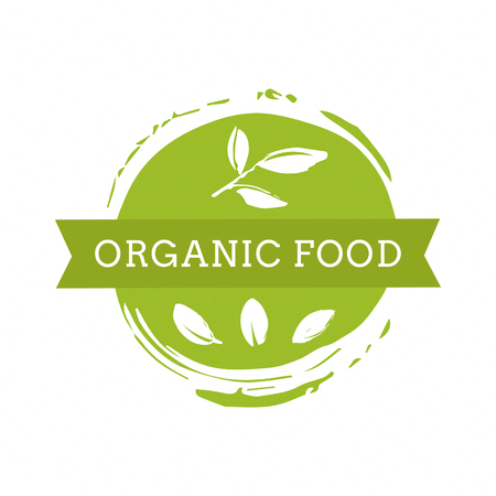 Eco icon, label. Organic tags. Flat stamp. Natural eco product. Vector label signのイラスト素材