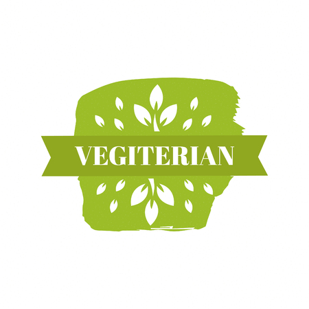 Vegetarian banner.のイラスト素材