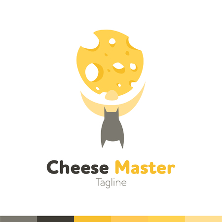 Cheese Master design, vector illustrationのイラスト素材
