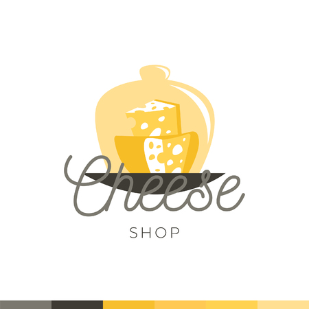 Cheese Shop design, vector illustrationのイラスト素材