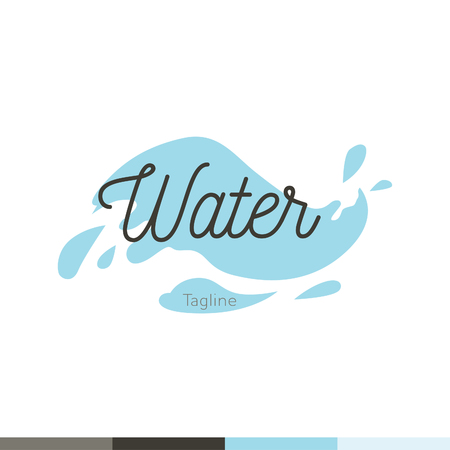 Water drop symbol logo design template icon. May be used in ecological, medical, chemical, food and oil designのイラスト素材