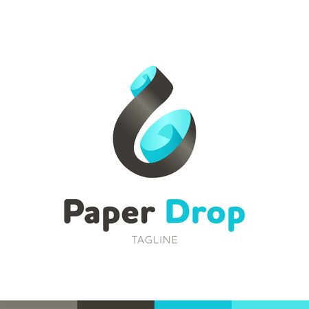 Drop. Cool vector icon or logo templateのイラスト素材