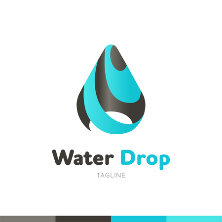 Drop. Cool vector icon or logo templateのイラスト素材