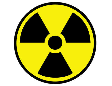 Sign of danger of radiation and radioactive contamination のイラスト素材