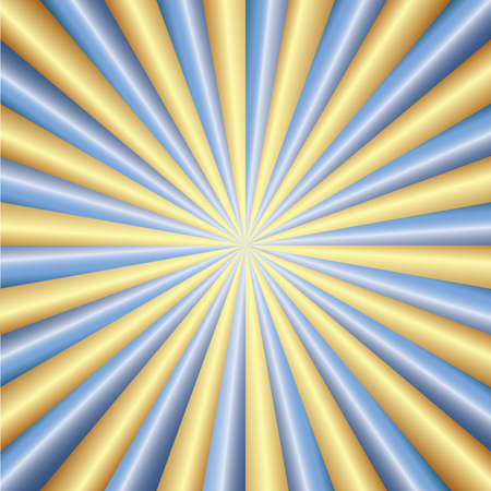 Abstraction golden & blue raysのイラスト素材