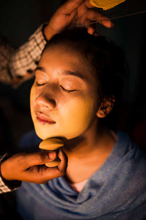 Make up what makes beautiful women more stunningの写真素材