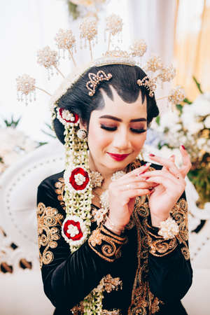 Make up what makes beautiful women more stunningの写真素材