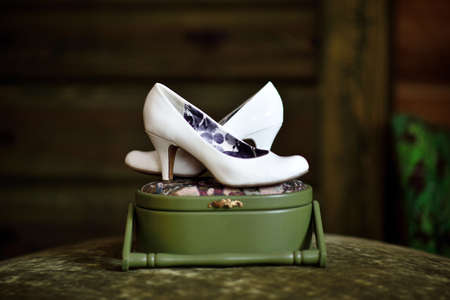 White shoes for the brideの写真素材