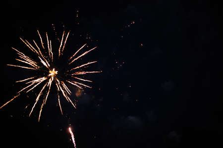 Fireworks in the night skyの写真素材