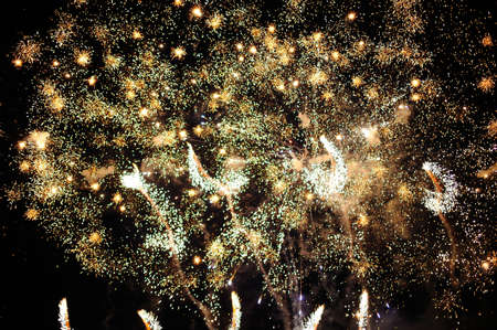 Bright fireworksの写真素材