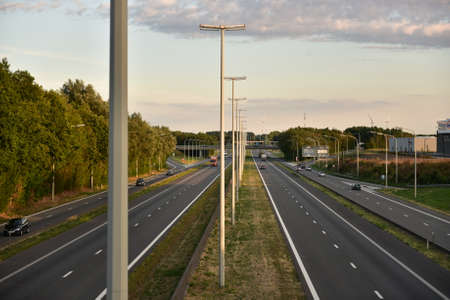 View from above on the highwayの写真素材