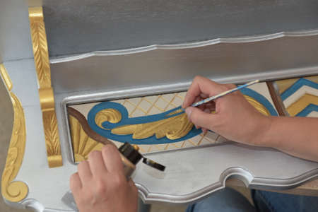 Decoration of wooden productsの写真素材