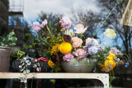 spring bouquet in holland mannerの写真素材