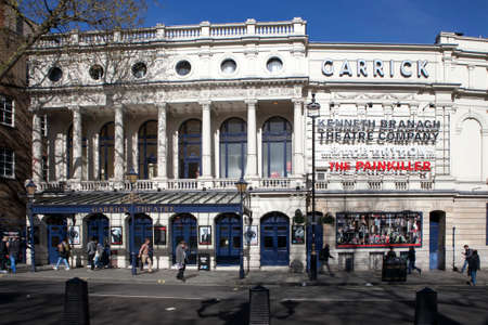 London, ENGLAND - MARCH 9, 2016 - The Garrick Theatre in London,  England, UK, Western Europe, March...