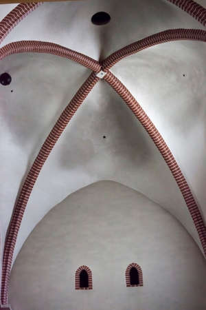 the ceiling of the church in Rigaのeditorial素材
