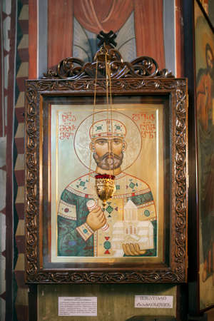 Georgia-Tbilisi.A little church is not far from the large church of Saint Trinity - Sameba.のeditorial素材