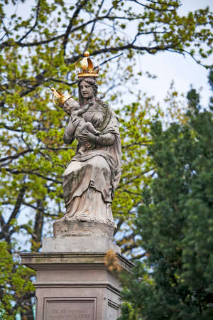 WARSAW, POLAND - MAY 01, 2017, Modeled in the image of Our Lady Who Helps Christians of Passau, it was founded and constructed by Jozef Bellotti. Built in 1683のeditorial素材
