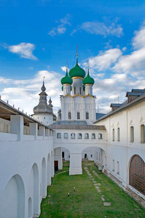 ROSTOV, Russia - 11 September 2017 , Kremlin of ancient town of Rostov Veliky.Russia. Golden Ringのeditorial素材