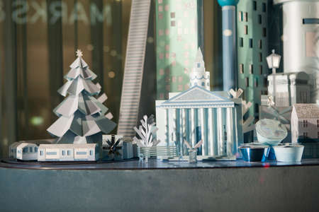 LONDON, UK - DECEMBER 17, 2017: Shop Selfridges on Oxford Street in London, decorated for Christmas and New 2018 Yearのeditorial素材