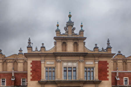 Krakow, Poland - February 12, 2018 Krakow Cloth Hall facadeのeditorial素材