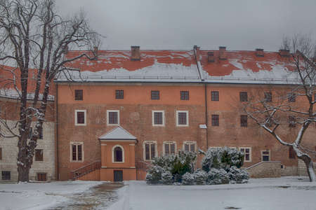 Krakow, Poland - February 12, 2018 Wawel Royal Castle On Wawel Hillのeditorial素材