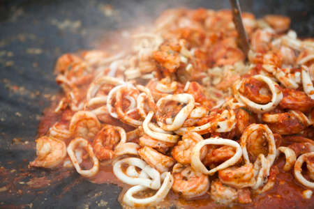 traditional and national spanish meal a paella