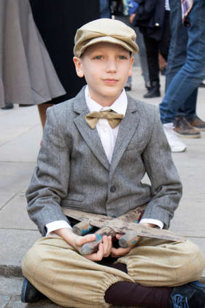 WARSAW, POLAND - April 08, 2018 XI Katyn March Shadow. In connection with the 78th anniversary of the Katyn Massacre.のeditorial素材