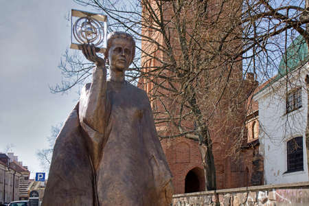 WARSAW, POLAND - APRIL 28, 2018: Monument of Polish physicist and chemist, first woman to win a Nobel Prize - Marie Sklodowska Curie in Warsawのeditorial素材