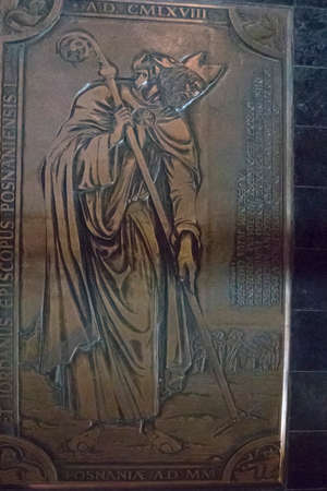 Poznan, Poland, April 30, 2018: Interior of Saint Peter and Paul Archicathedral Basilica on Ostrow Tumski island in Poznan, Poland.のeditorial素材