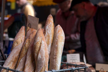 the baguettes for sale at borough market
